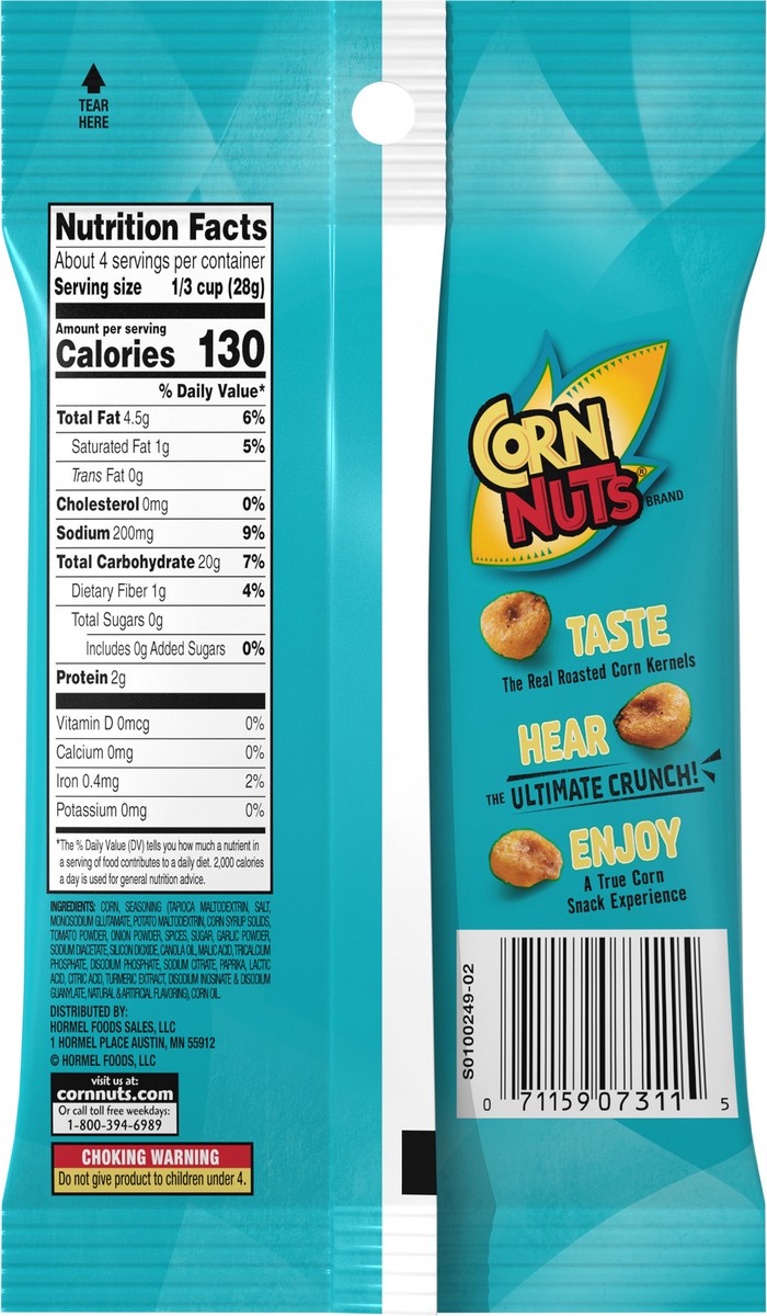 slide 6 of 9, Corn Nuts Corn Kernels, Crunchy, Ranch, 4 Ounce, 4 oz