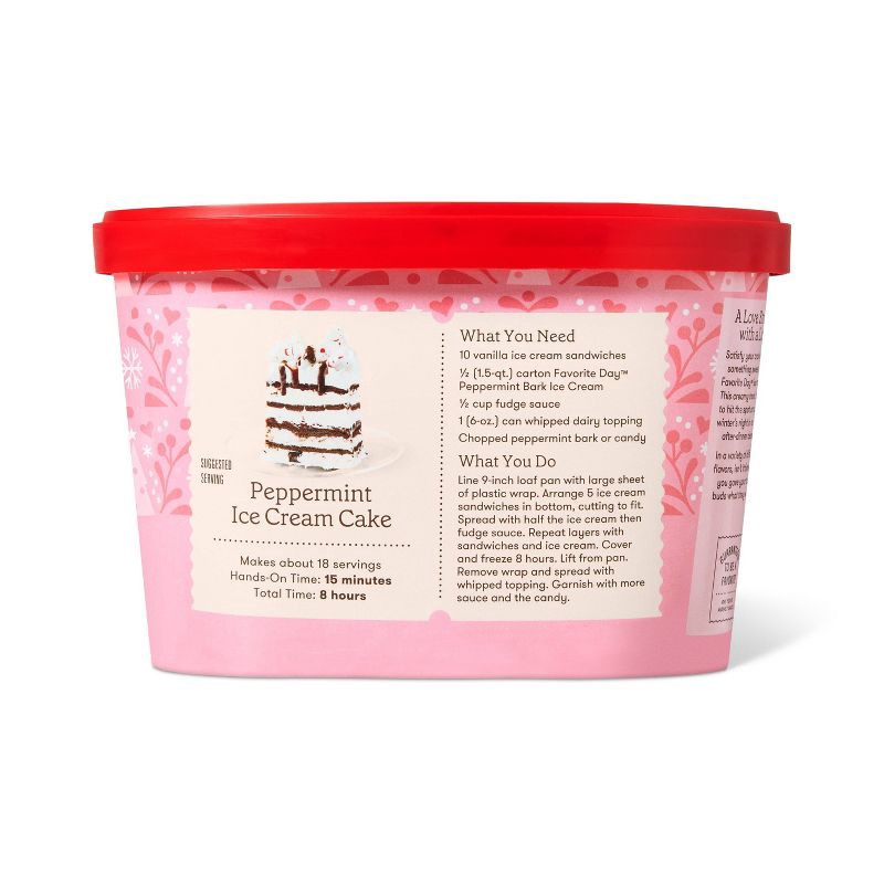 slide 3 of 5, Frozen Peppermint Bark Ice Cream - 48oz - Favorite Day™, 48 oz