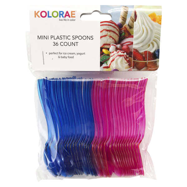 Kolorae Mini Plastic Spoons 36 ct Shipt