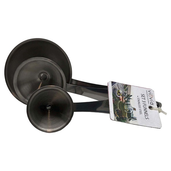 slide 4 of 5, Viovia Stainless Steel Funnel, Set of 3, 1 ct