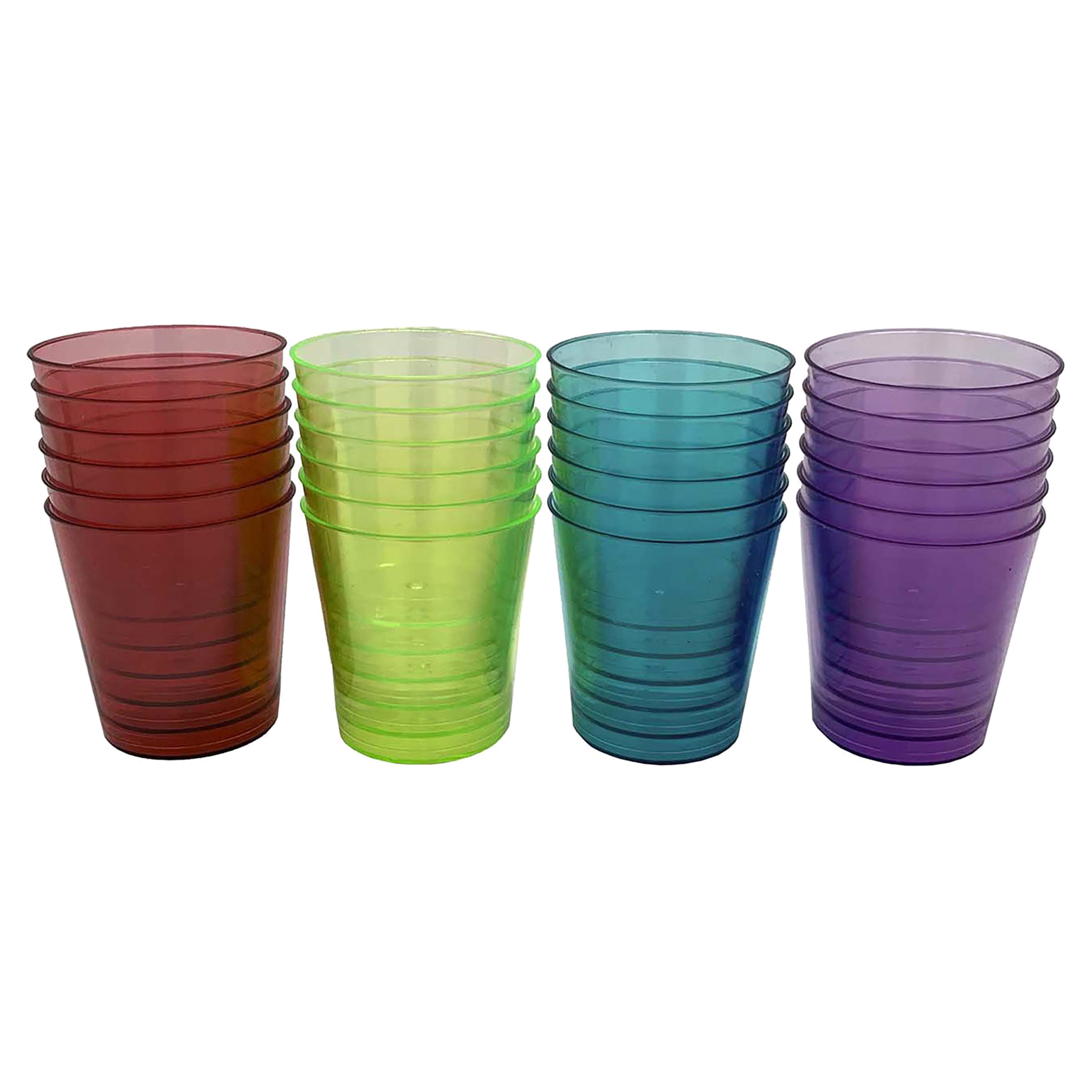 Kolorae Color Party Cups, Assorted Colors 24 Ct 