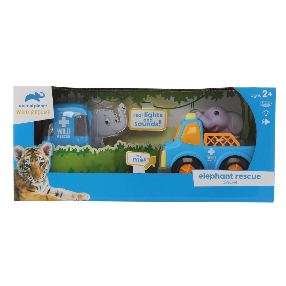 slide 2 of 5, Animal Planet Wild Rescue Elephant Rescue Playset, 1 ct