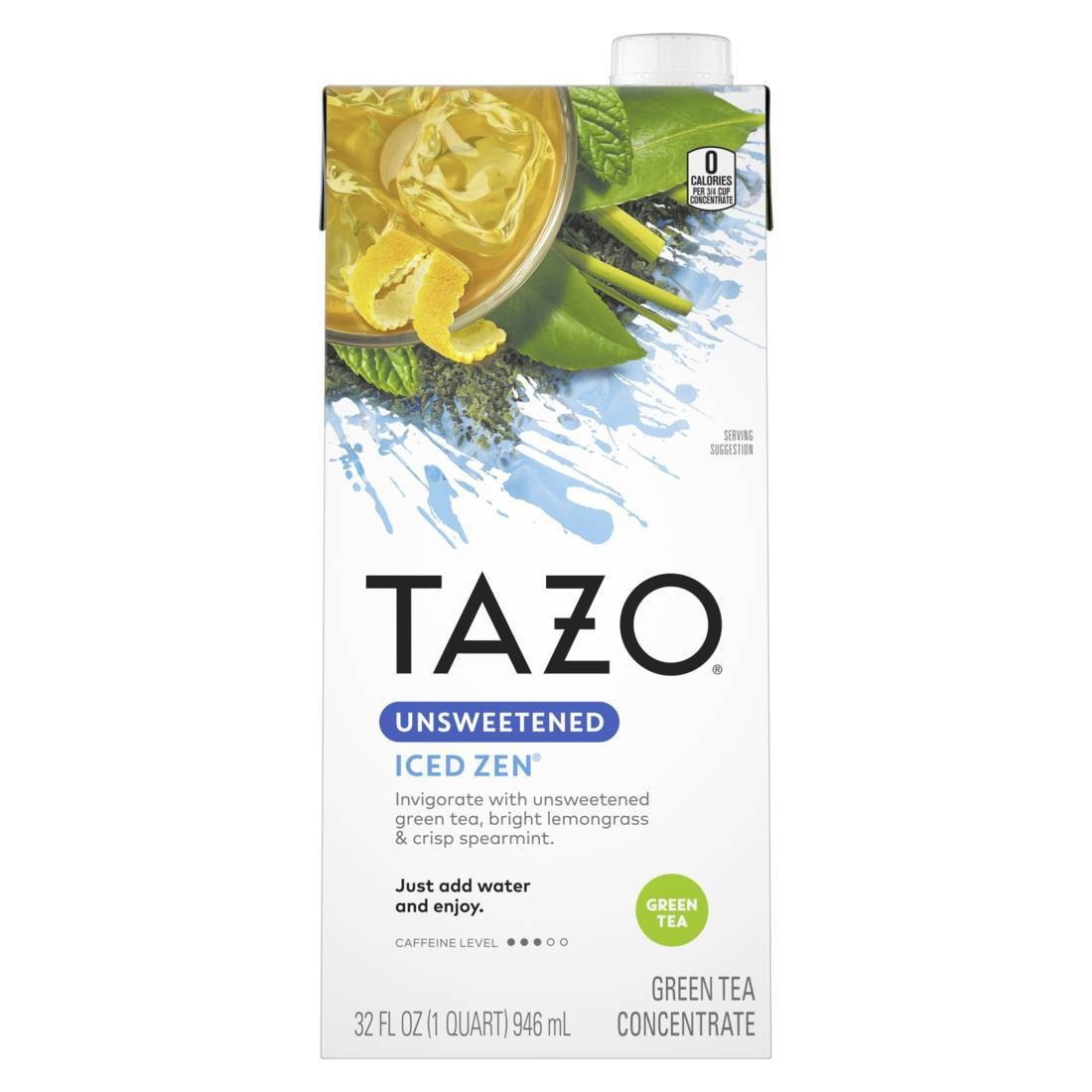 slide 1 of 5, Tazo Concentrate Unsweetened Zen Iced Tea - 32 fl oz, 32 fl oz