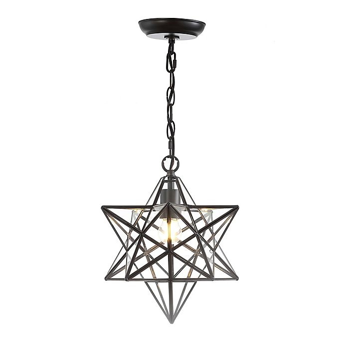 slide 10 of 12, JONATHAN Y Stella Moravian Star Pendant Light - Oil Rubbed Bronze, 1 ct