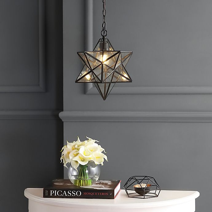 slide 11 of 12, JONATHAN Y Stella Moravian Star Pendant Light - Oil Rubbed Bronze, 1 ct