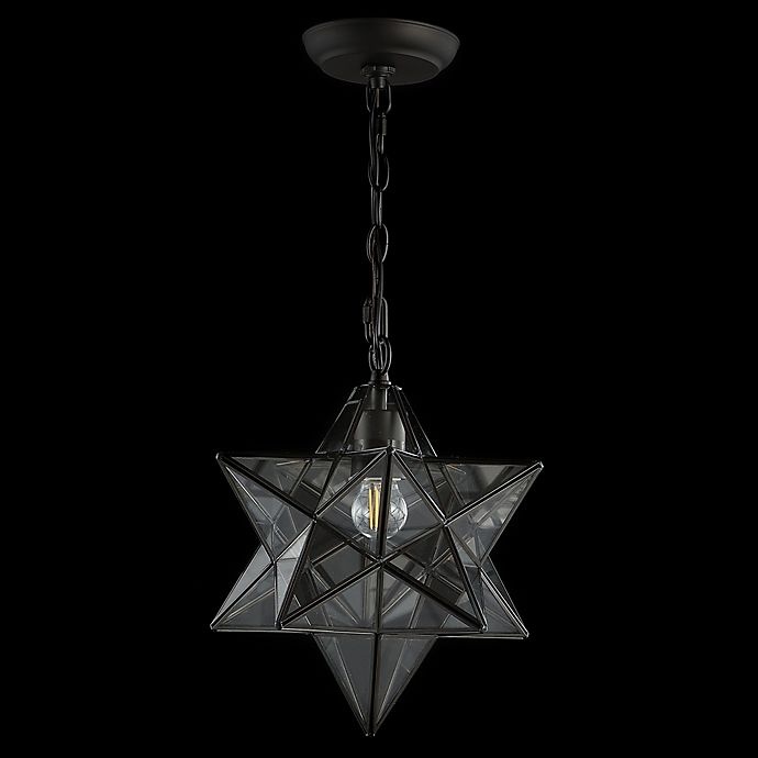 slide 6 of 12, JONATHAN Y Stella Moravian Star Pendant Light - Oil Rubbed Bronze, 1 ct