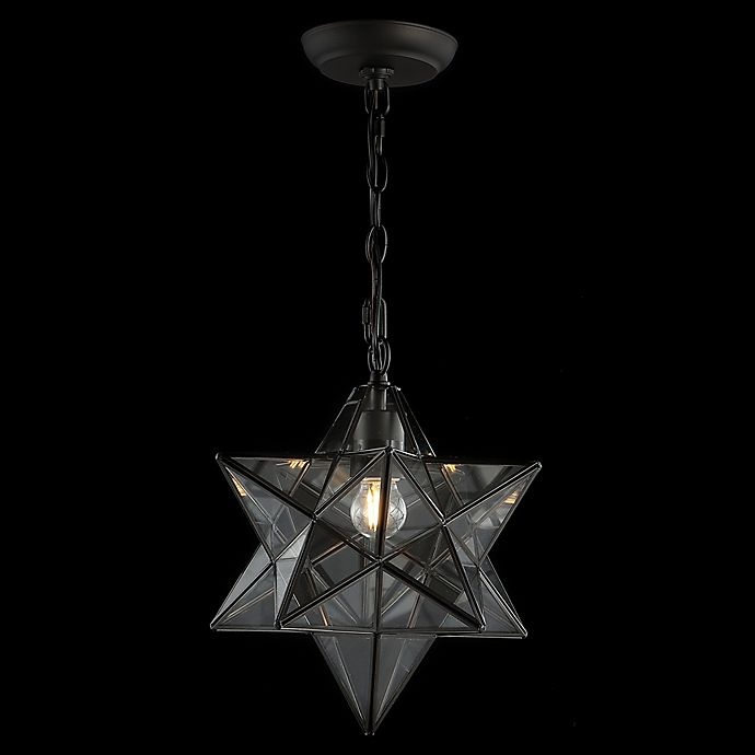 slide 3 of 12, JONATHAN Y Stella Moravian Star Pendant Light - Oil Rubbed Bronze, 1 ct