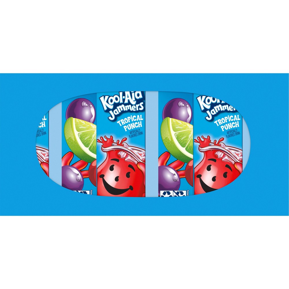 slide 4 of 16, Kool-Aid Jammers Tropical Punch Artificially Flavored Soft Drink Value Pack, 180 fl oz