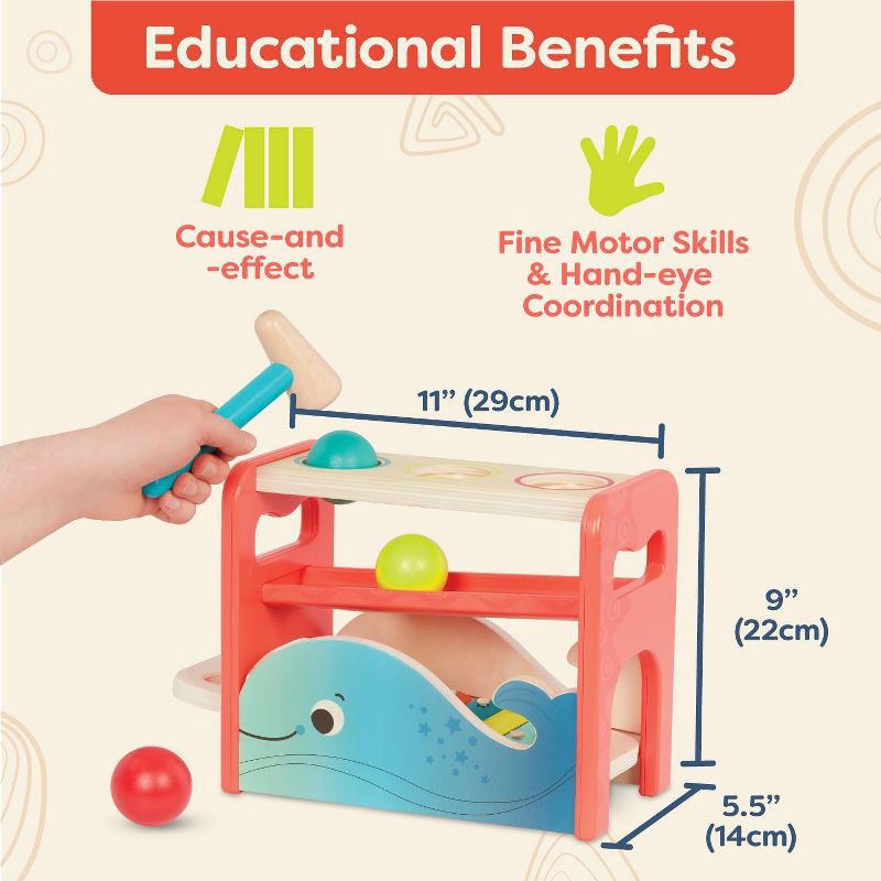 B. toys Pounding Bench & Xylophone XyloPound Whale 1 ct Shipt