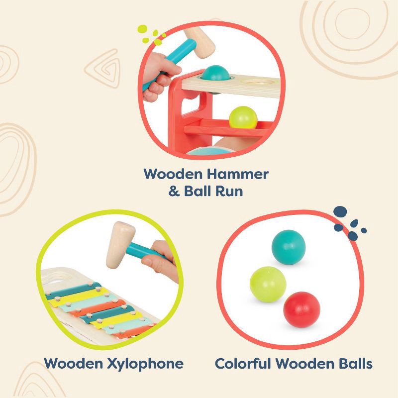 B. toys Pounding Bench & Xylophone XyloPound Whale 1 ct Shipt