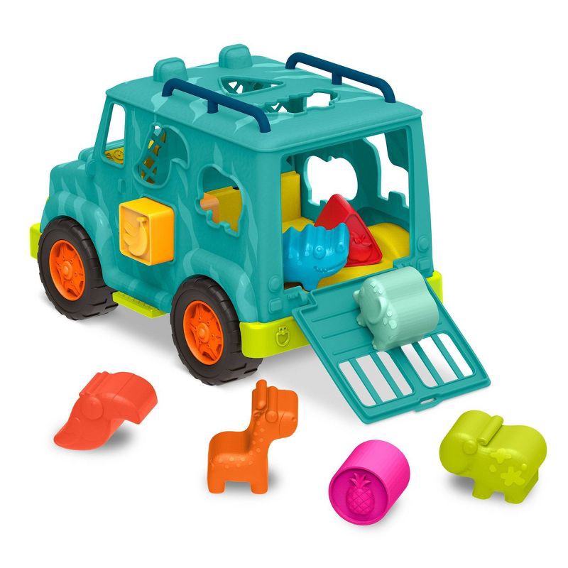 slide 6 of 7, B. toys Animal Rescue Shape Sorter Truck - Happy Cruisers, Rollin' Animal Rescue, 1 ct