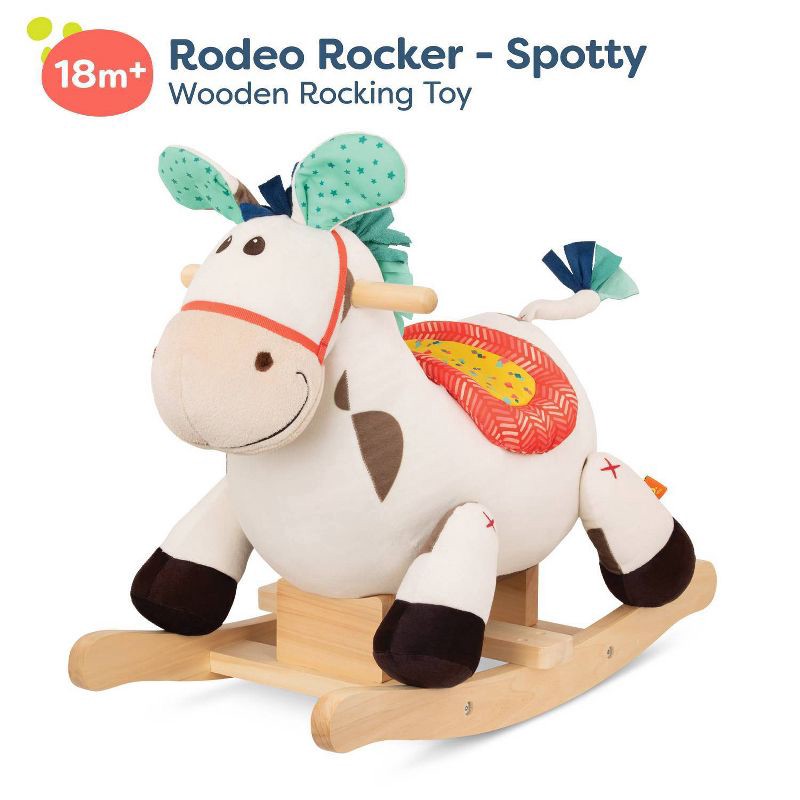slide 4 of 6, B. toys - Rocking Horse - Rodeo Rocker - Spotty, 1 ct