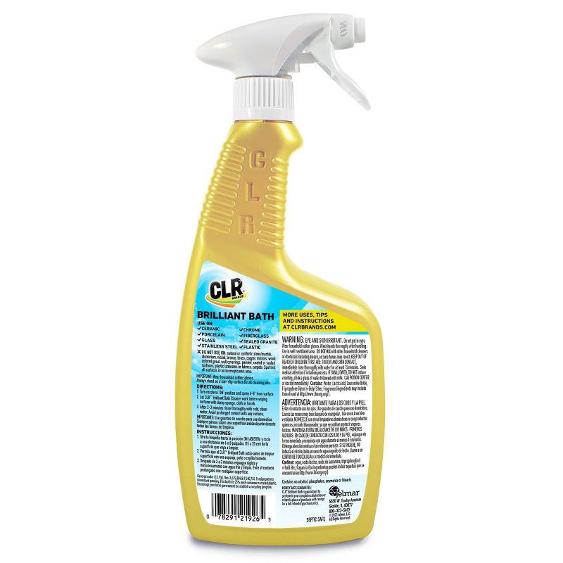 slide 8 of 9, CLR Clean Fresh Scent Brilliant Bath Foaming Bathroom Cleaner Spray - 26 fl oz, 26 fl oz