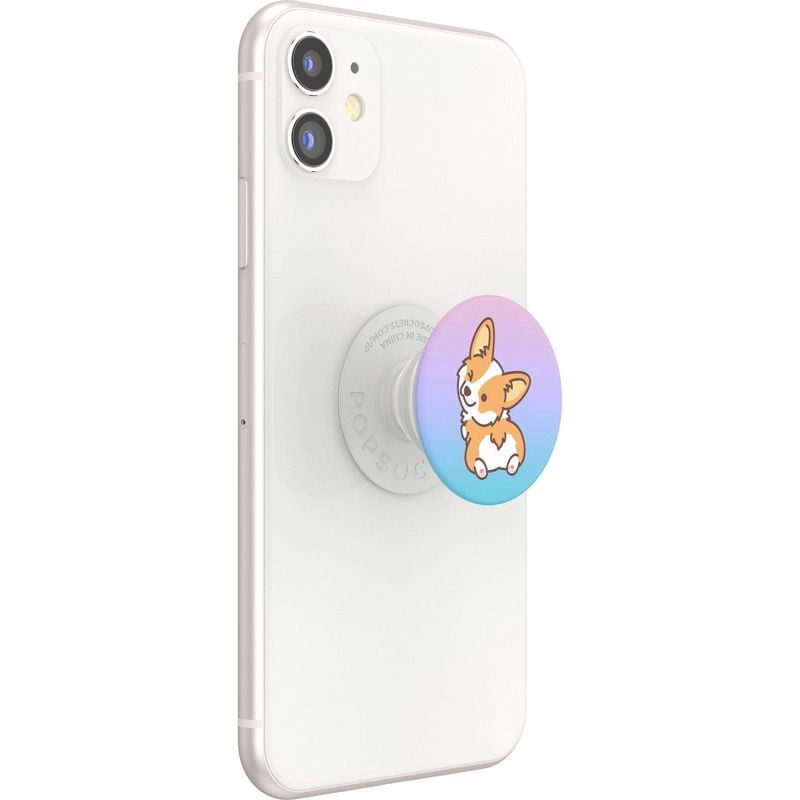 slide 5 of 5, PopSockets PopGrip Animal Friend Cell Phone Grip & Stand - Cheeky Corgi, 1 ct