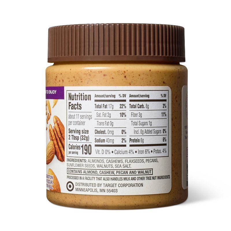 slide 2 of 5, Mixed Nut Butter with Seeds - 12oz - Good & Gather™, 12 oz