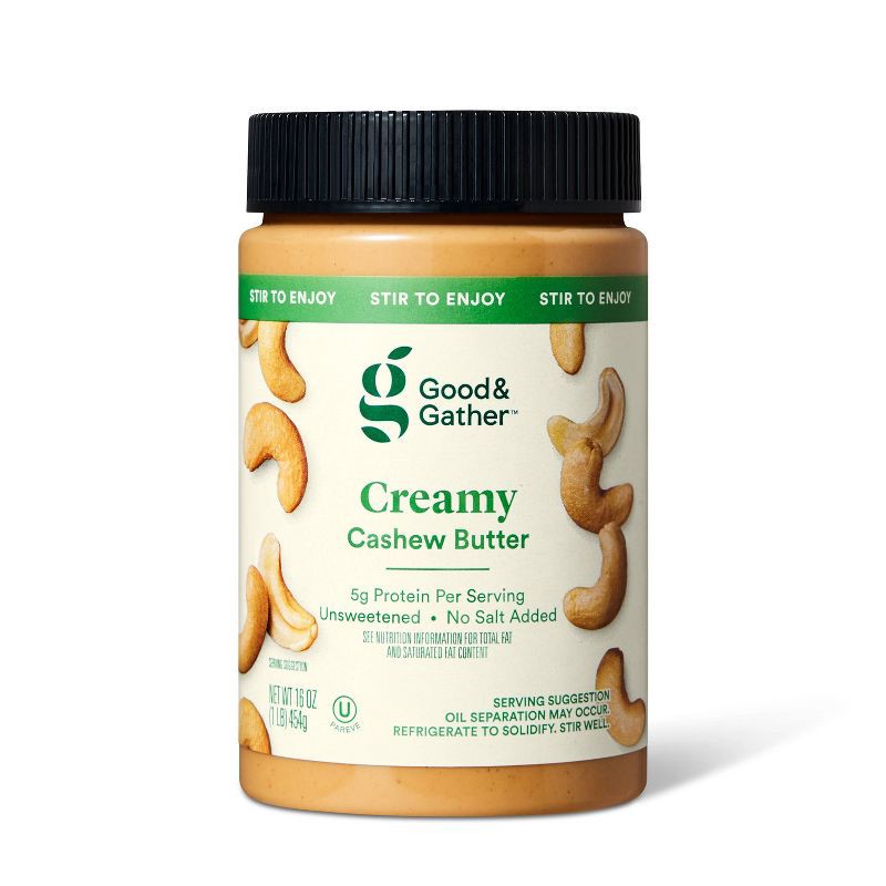 slide 1 of 3, Cashew Butter - 16oz - Good & Gather™, 16 oz