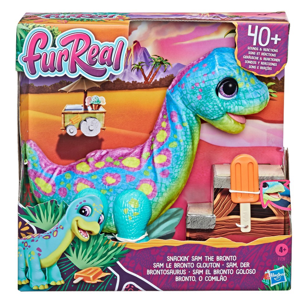 slide 2 of 8, FurReal Friends furReal Snackin Sam the Bronto, 1 ct