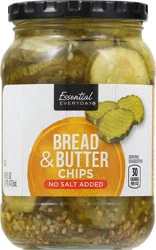 Essential Everyday Bread & Butter Chips, No Salt Added