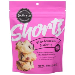 Cookie It Up Shortbread Bite-Sized White Chocolate Cranberry Cookies 4.9 oz