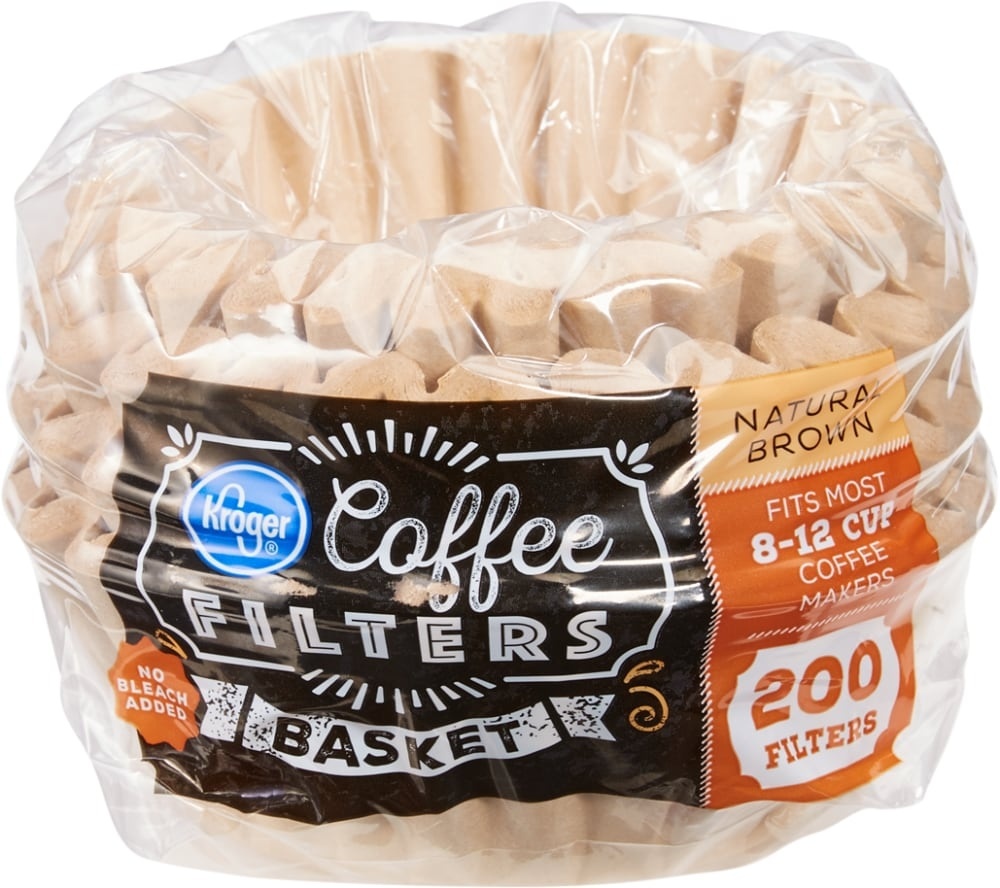 slide 1 of 1, Kroger Unbleached Coffee Filters - 200 ct, 200 ct