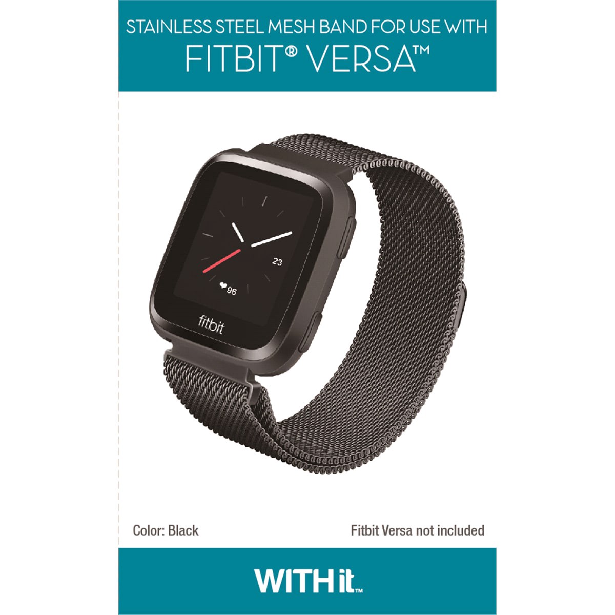 slide 2 of 2, WITHit Fitbit Versa Mesh Band, 1 ct