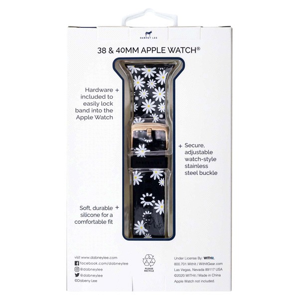 slide 8 of 17, Dabney Lee Apple Watch 38/40mm silicone replacement band, 1 ct