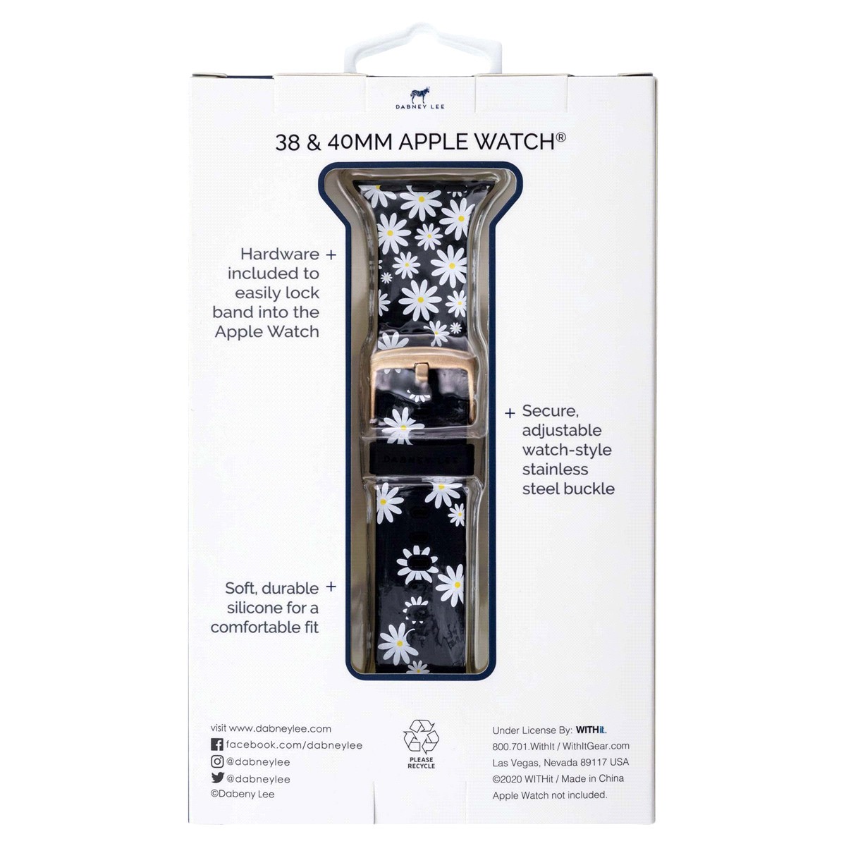 slide 9 of 17, Dabney Lee Apple Watch 38/40mm silicone replacement band, 1 ct