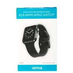WITHit APW 42/44mm Keeperless silicone - black