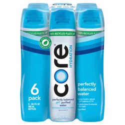 Core Hydration 6 Pack Perfectly Balanced Water 6-30.4 fl oz Bottles
