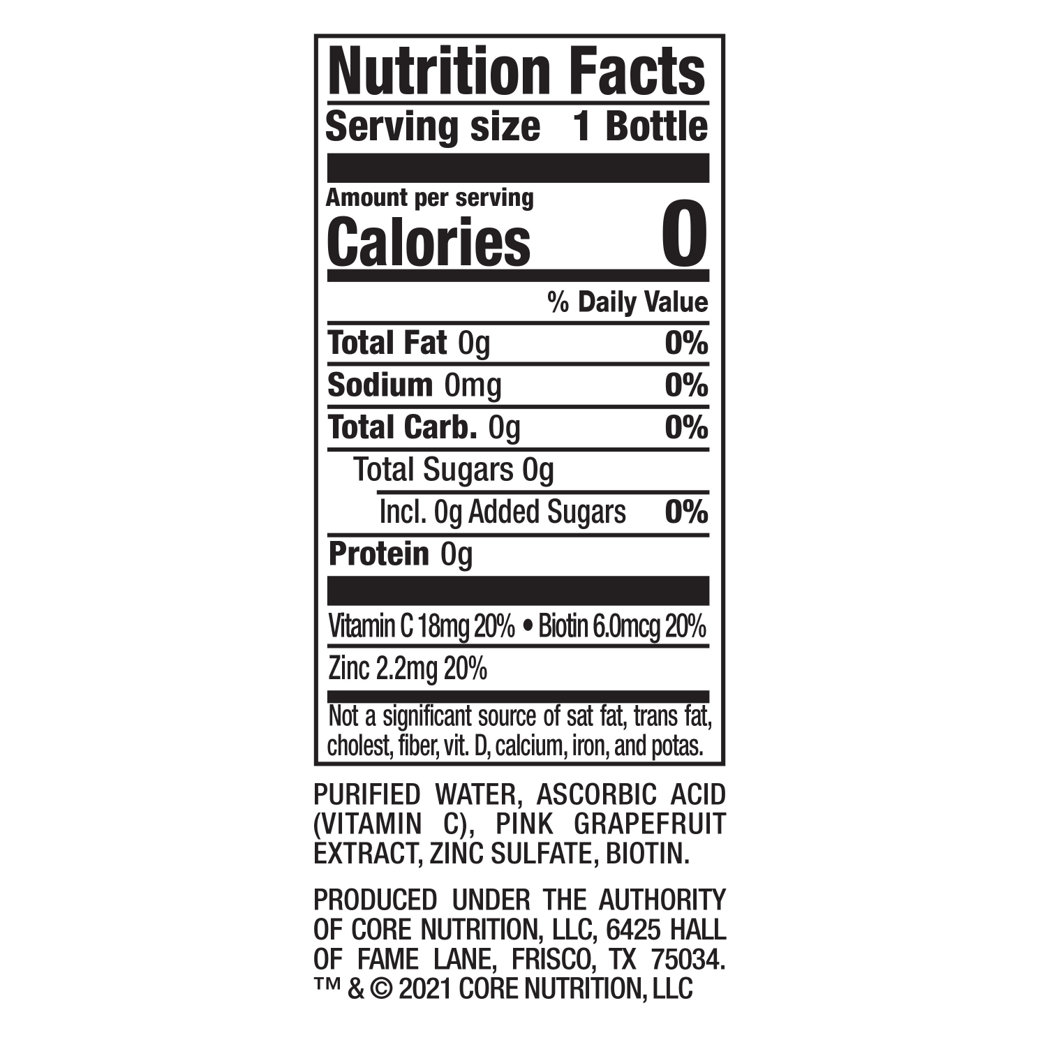 slide 3 of 4, Core Hydration Nutrient Enhanced Pink Grapefruit Extract Water 23.9 fl oz, 23.9 fl oz