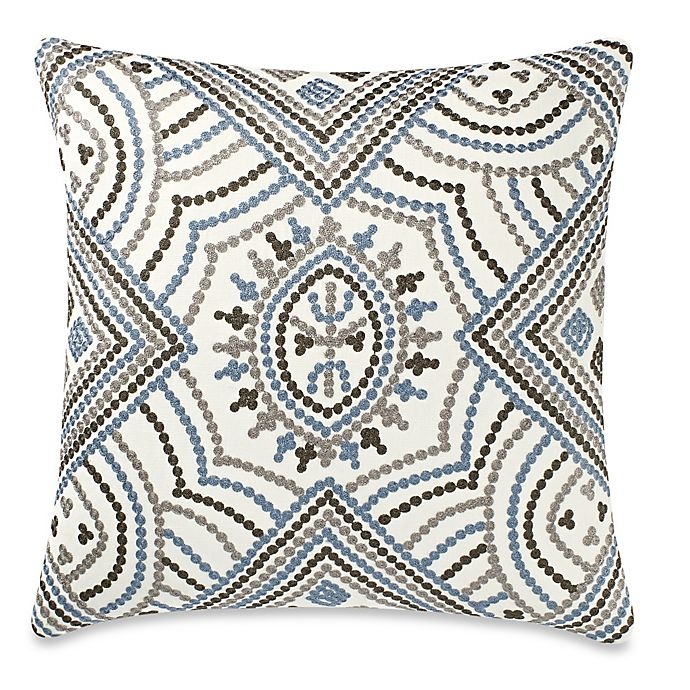 slide 1 of 1, Callisto Home Multicolor Embroidered Square Throw Pillow, 1 ct