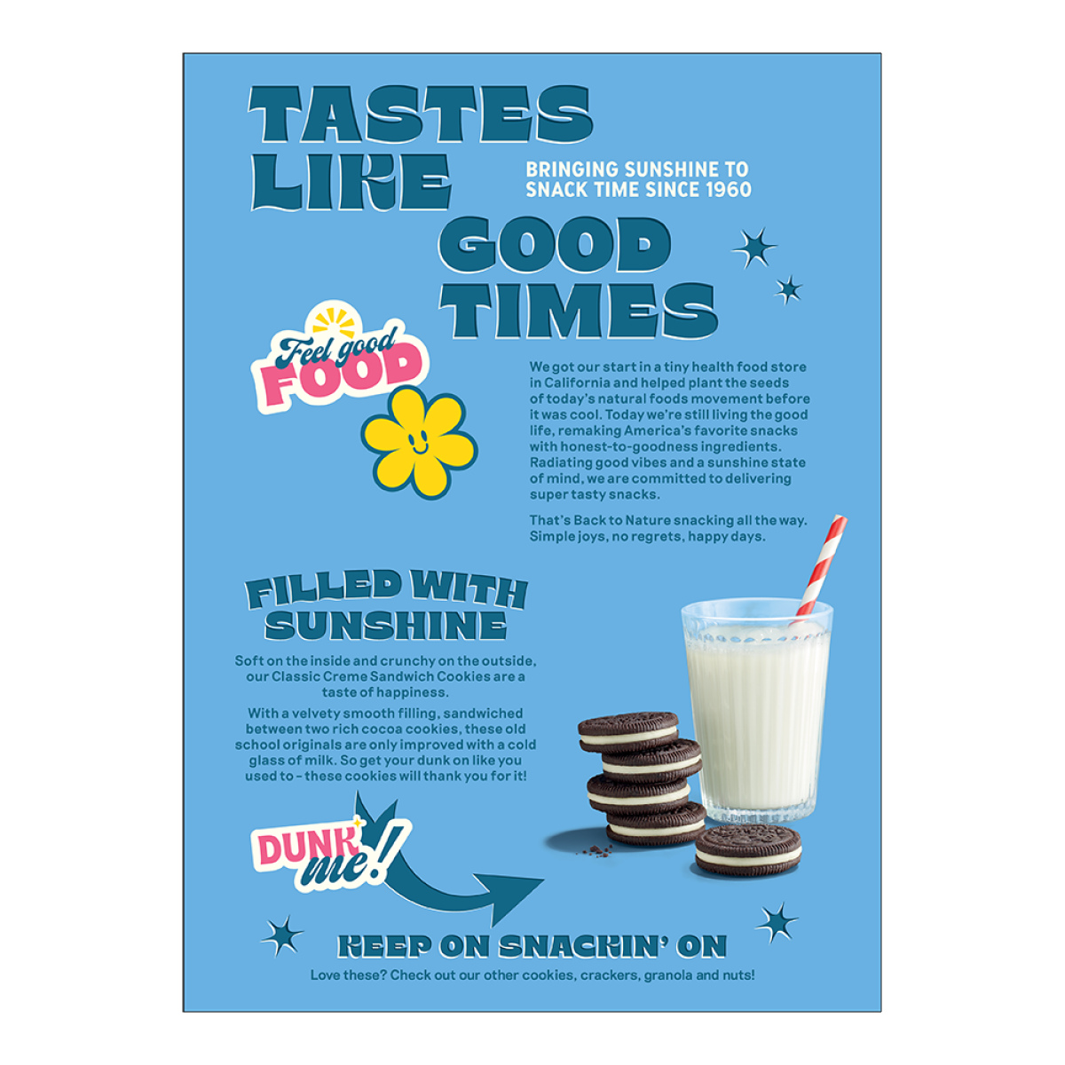 slide 2 of 2, Back to Nature Classic Creme Sandwich Cookies, 9 oz