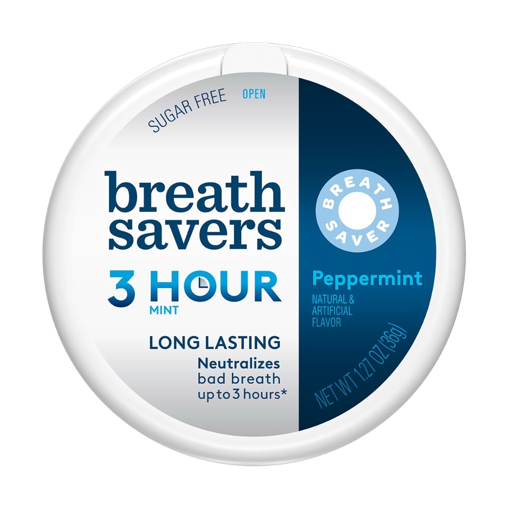 slide 1 of 1, Breath Savers Peppermint Mints, 1.27 oz