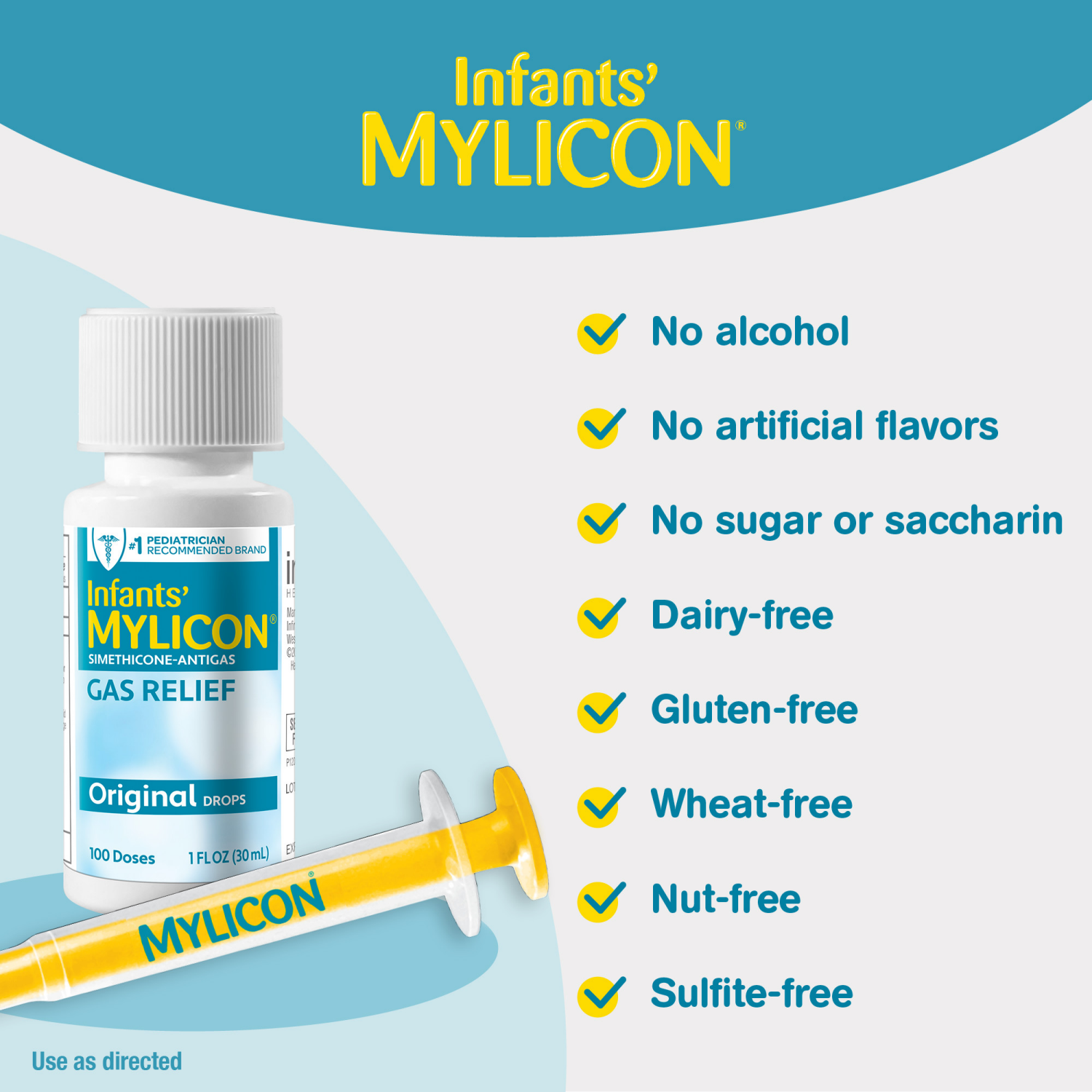 slide 2 of 8, Mylicon Baby Colic Treatment Dye Free Drops - 1 fl oz, 1 fl oz