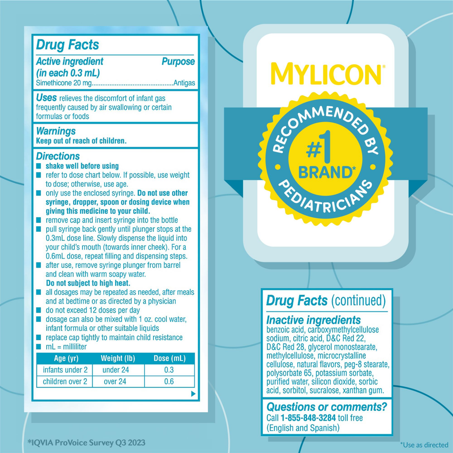 slide 5 of 8, Mylicon Baby Colic Treatment Dye Free Drops - 1 fl oz, 1 fl oz