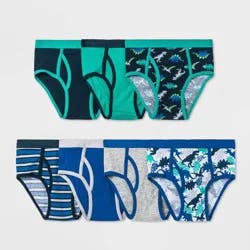 Boys' 7pk Dinosaur Briefs - Cat & Jack™ XL: Cotton Knit Mid Rise Underwear