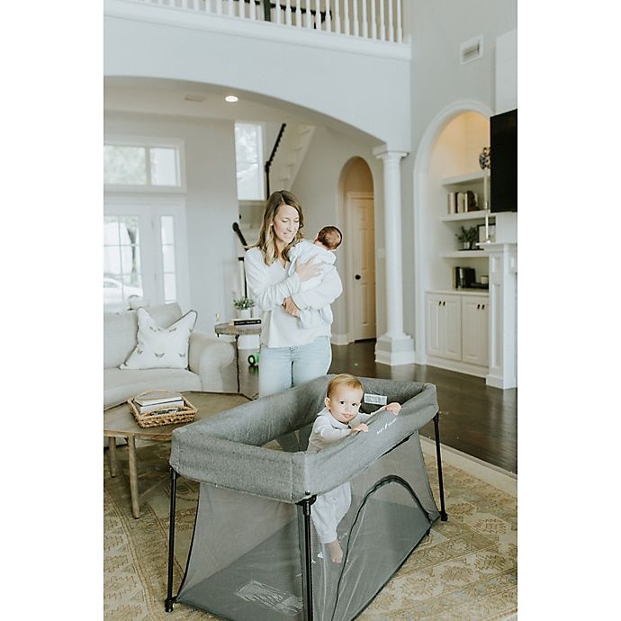 slide 8 of 12, Baby Delight Go With Me Nod Portable Playard - Charcoal, 1 ct