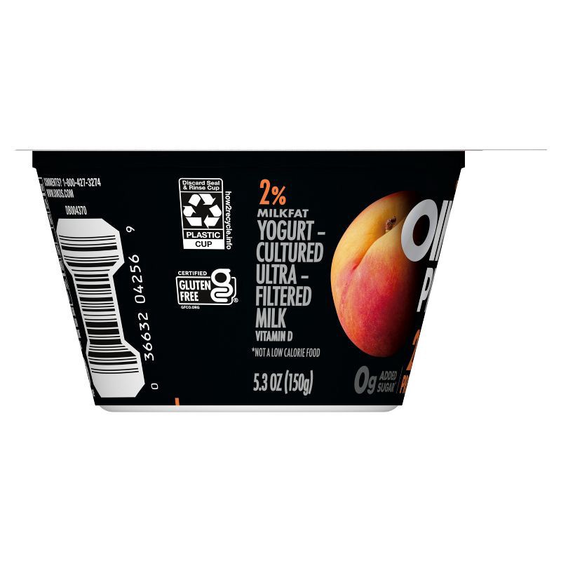 slide 12 of 12, Oikos Pro Peach Greek Yogurt - 20g Protein 5.3oz, 20 gram, 5.3 oz