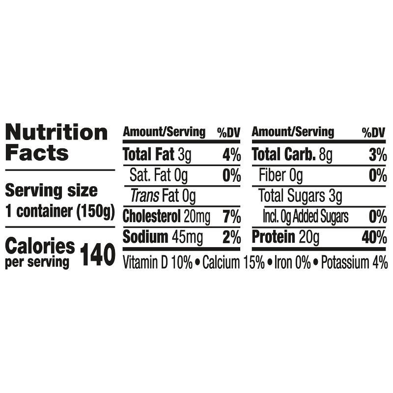 slide 8 of 12, Oikos Pro Peach Greek Yogurt - 20g Protein 5.3oz, 20 gram, 5.3 oz