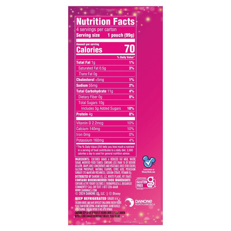 slide 10 of 12, Danimals Mixed Berry Blast Kids' Squeezable Yogurt - 4ct/3.5oz Pouches, 4 ct; 3.5 oz