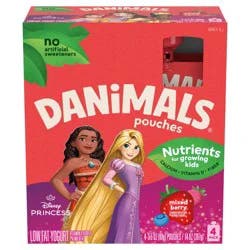 Danimals Mixed Berry Blast Kids' Squeezable Yogurt - 4ct/3.5oz Pouches