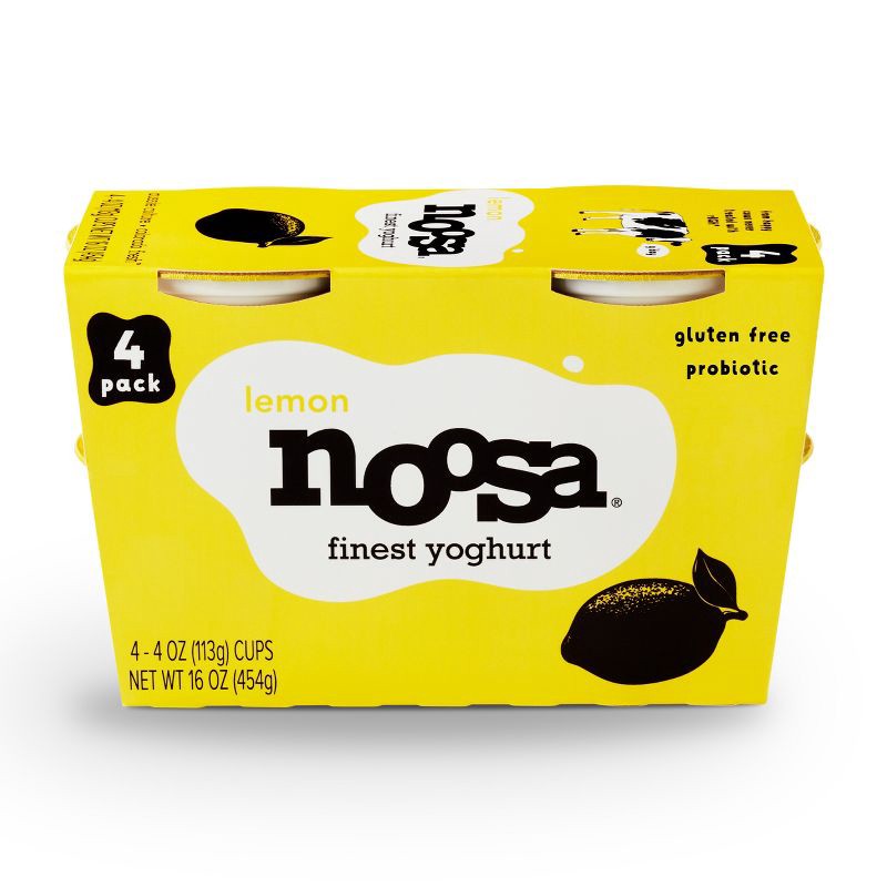 slide 1 of 10, Noosa Lemon Yogurt Cups - 4ct/16oz, 4 ct; 16 oz