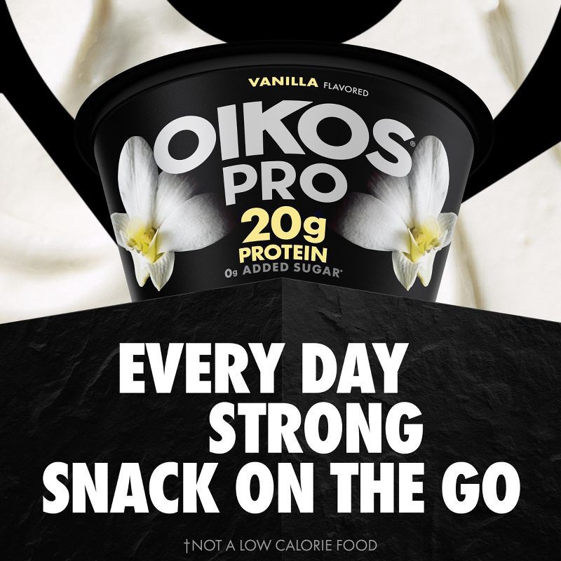 slide 6 of 12, Oikos Pro Vanilla Greek Yogurt - 20g Protein 5.3oz, 20 gram, 5.3 oz