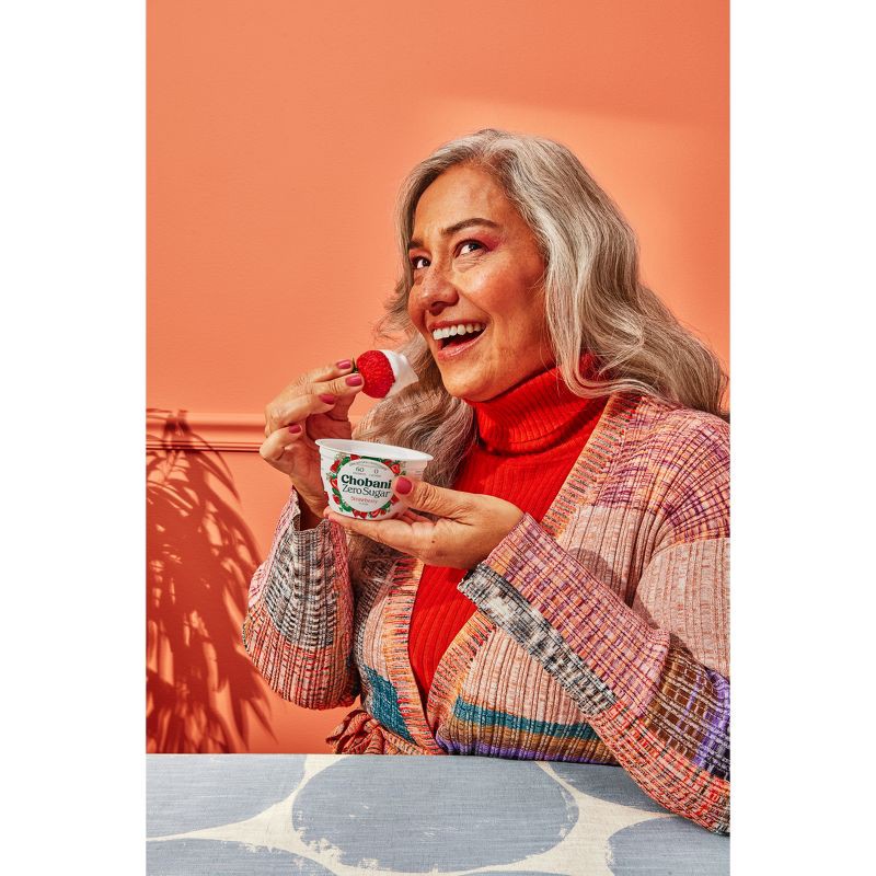 slide 6 of 11, Chobani Zero Sugar Mixed Berry Greek Yogurt - 12g Protein 4ct/5.3oz Cups, 12 gram, 4 ct, 5.3 oz