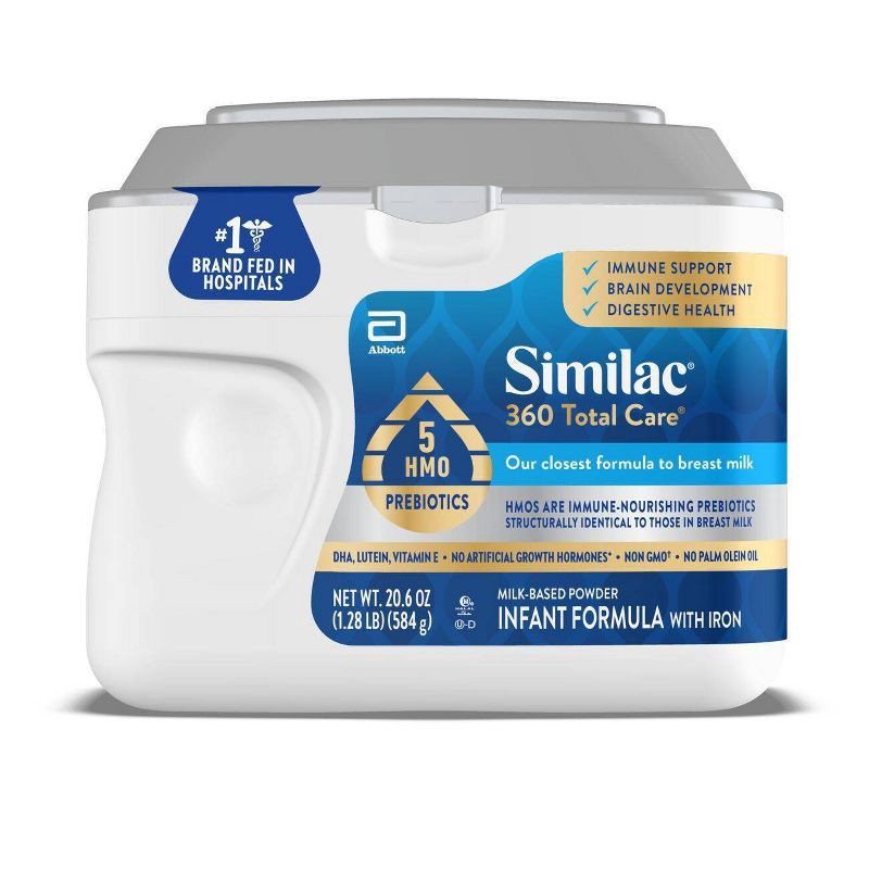slide 1 of 14, Similac 360 Total Care Non-GMO Powder Infant Formula - 20.6oz, 20.6 oz