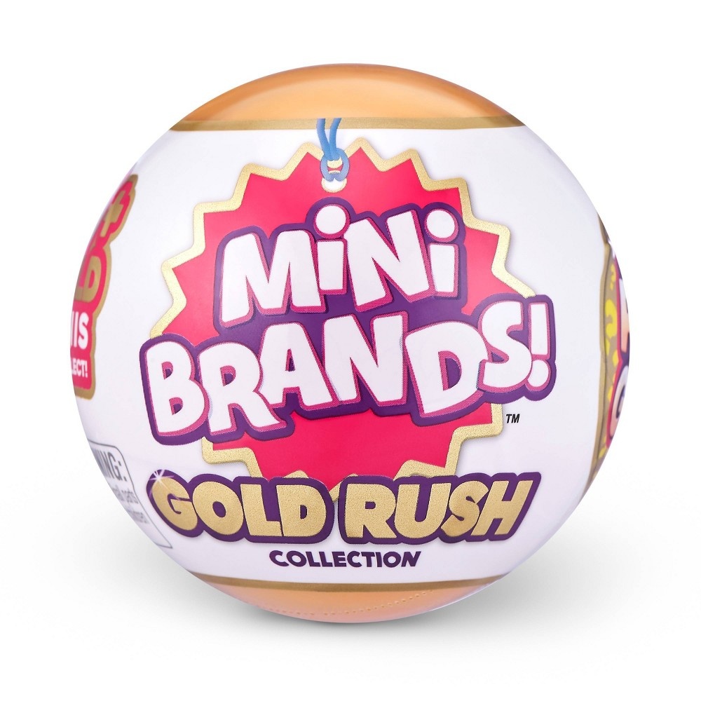 slide 2 of 6, 5 Surprise Mini Brands Gold Rush Limited Edition Mystery Capsule Real Mini Brands Collectible Toy, 1 ct