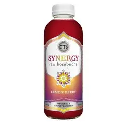 GT's Synergy Lemon Berry Organic Raw Kombucha - 16 fl oz