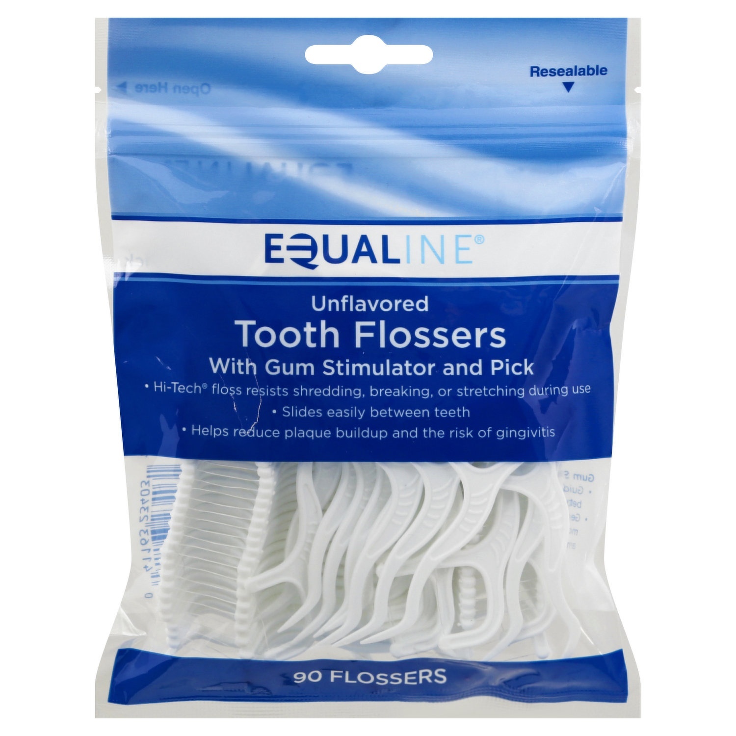 slide 1 of 1, Equaline Flosser, 90 ct