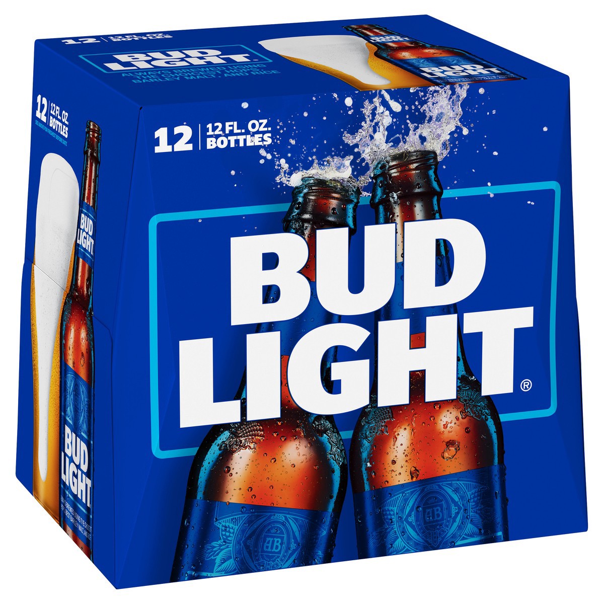 slide 2 of 9, Bud Light Beer, 12 Pack Beer, 12 FL OZ Bottles, 12 ct; 12 fl oz