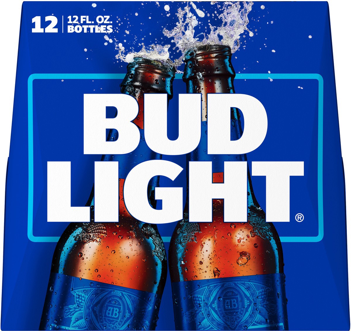 slide 6 of 9, Bud Light Beer, 12 Pack Beer, 12 FL OZ Bottles, 144 fl oz